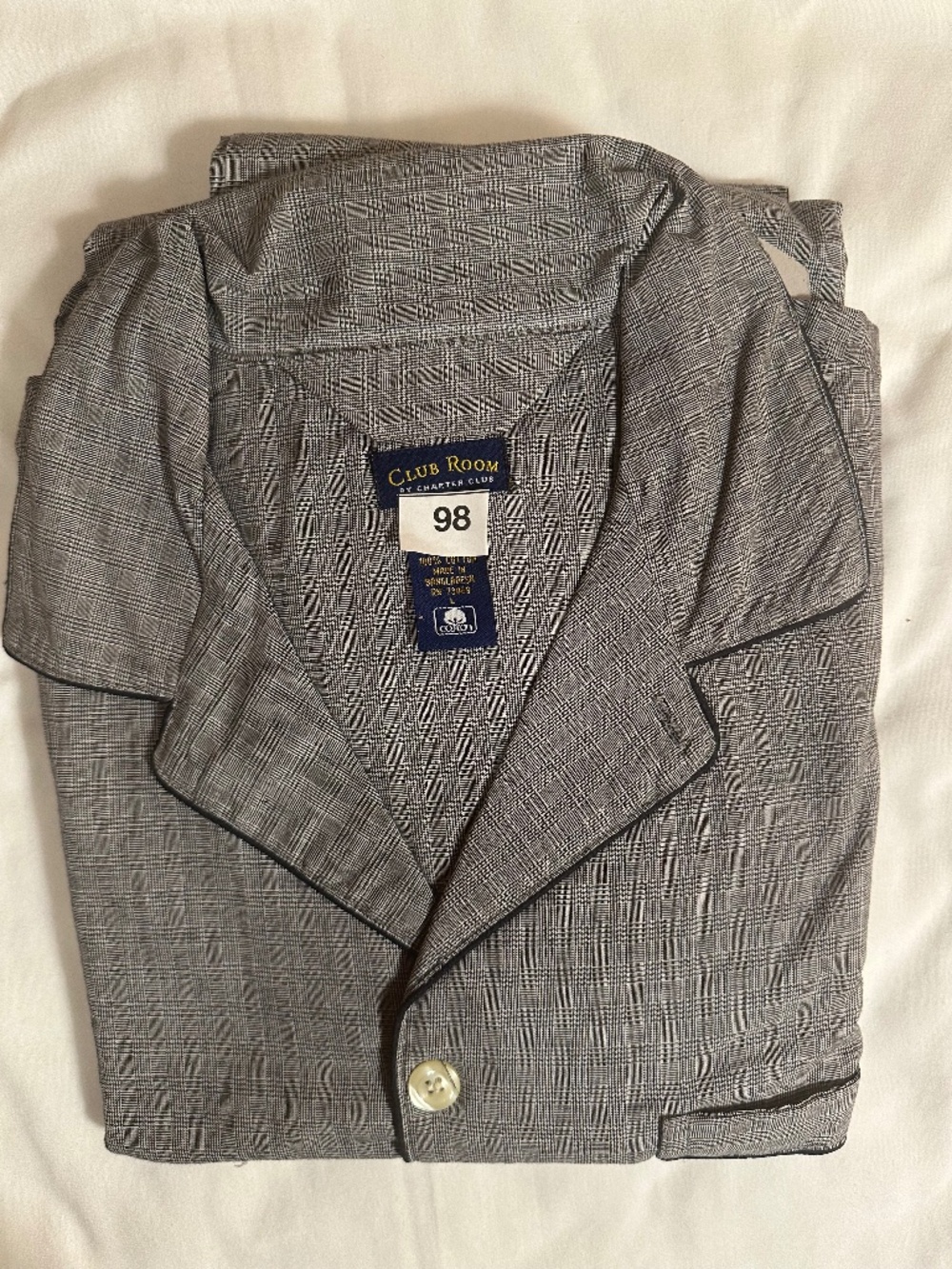 Club Room, L, gray 2-pieces pajama
